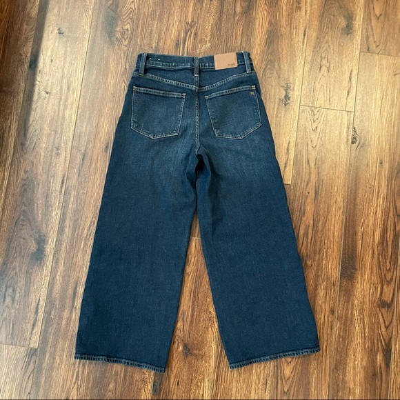 Madewell Button Front Wide Leg Crop Jeans - Picture 5 of 6